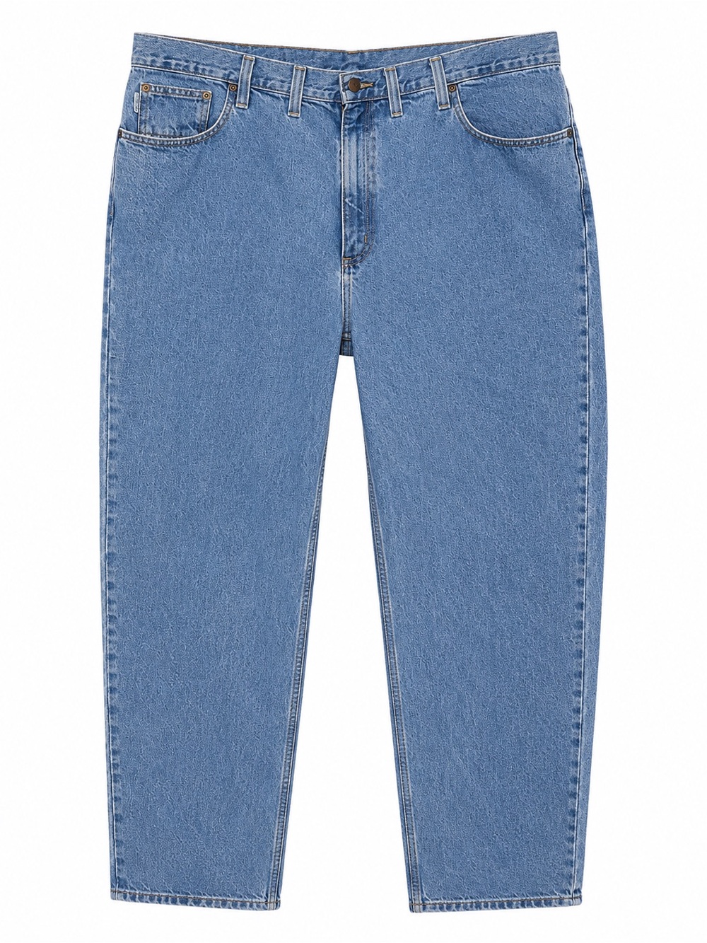 Carhartt Blue Denim 42/34 with Brown Leather Logo Patch